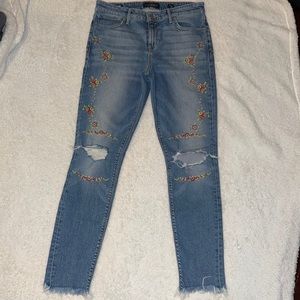 Lucky Brand Embroidered Jeans